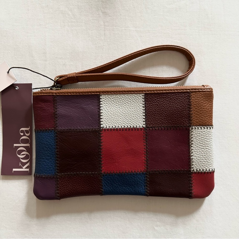 Authentic Kooba Multicolor Leather Clutch